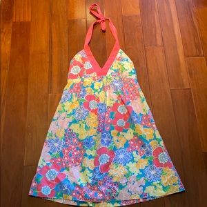 Lilly Pulitzer halter dress with floral print